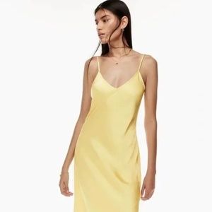 NWOT - Wilfred Only Slip Midi Dress in Wheat